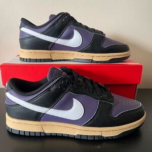 Nike Dunk Low NN Sneakers Dark Raisin/Black/Sesame DD1873-500 Women's Sz 7 BNIB